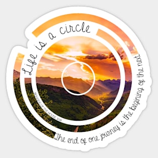 Life is a Circle Sticker